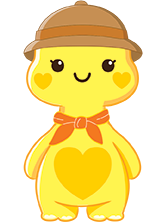 탐험 모자를 쓴 사룡